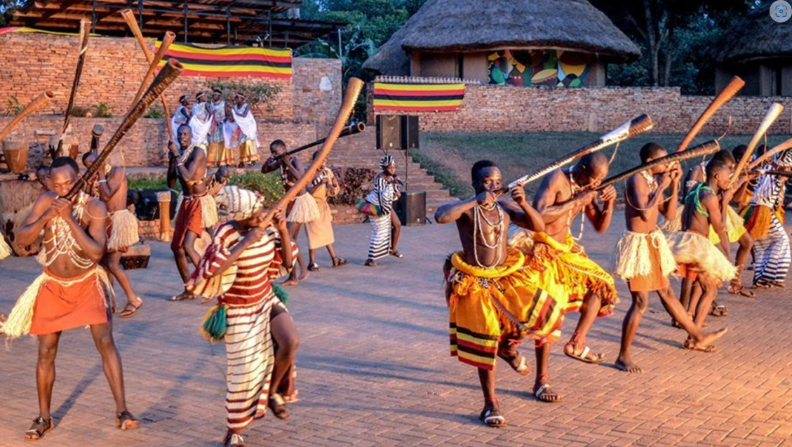 Ugandan cultural experience featuring traditional dance and local community traditions on a 5 day Uganda safari itinerary.